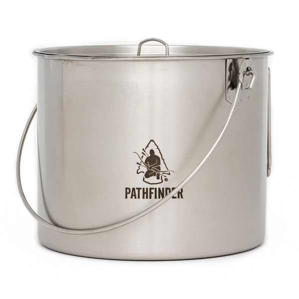 Pathfinder Stainless Steel 64oz Bush Pot & Lid