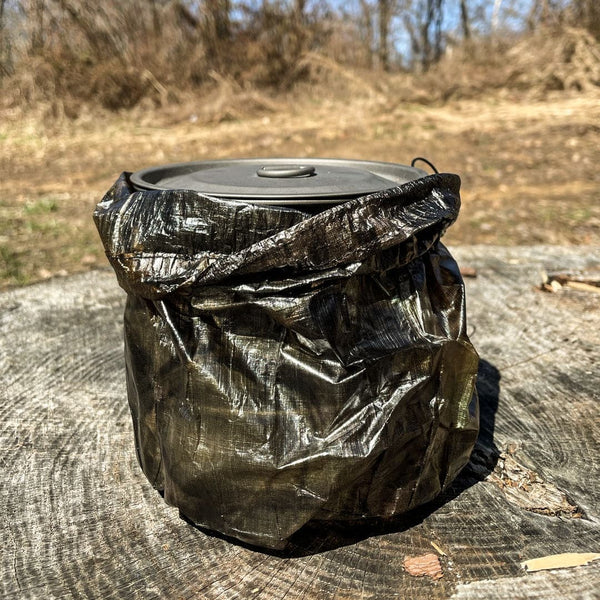 Waxed Canvas Bush Pot Bag by Badger Claw Leatherworks | Self Reliance Outfitters