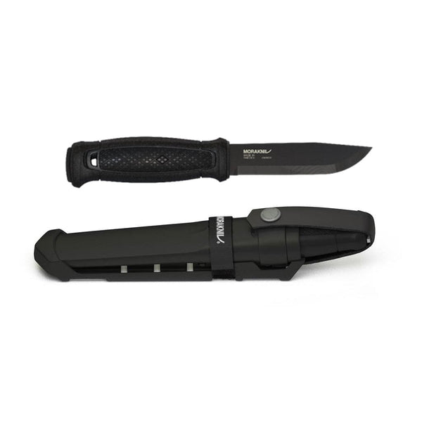 Mora of Sweden Pathfinder Black DLC Carbon Fixed Blade Bushcraft Knife For  Sale
