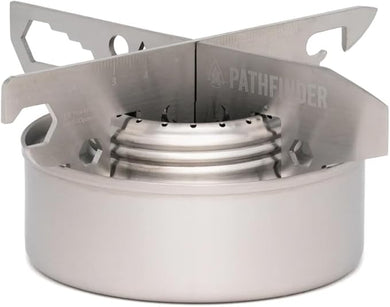 Pathfinder Alcohol Stove & Stove Stand COMBO
