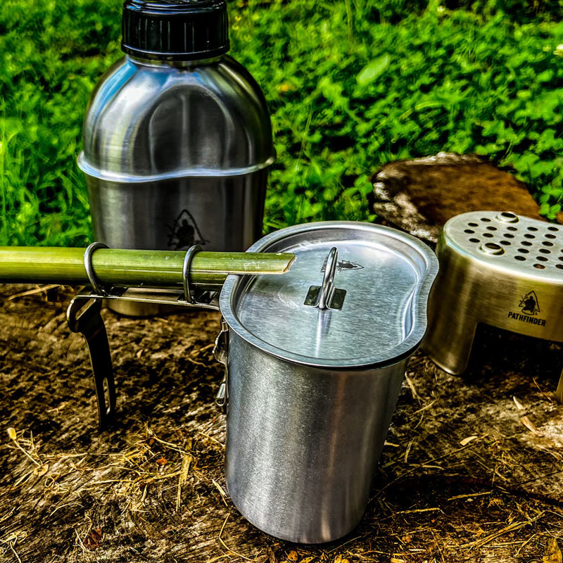 Load image into Gallery viewer, Stainless Steel Canteen Cooking Set
