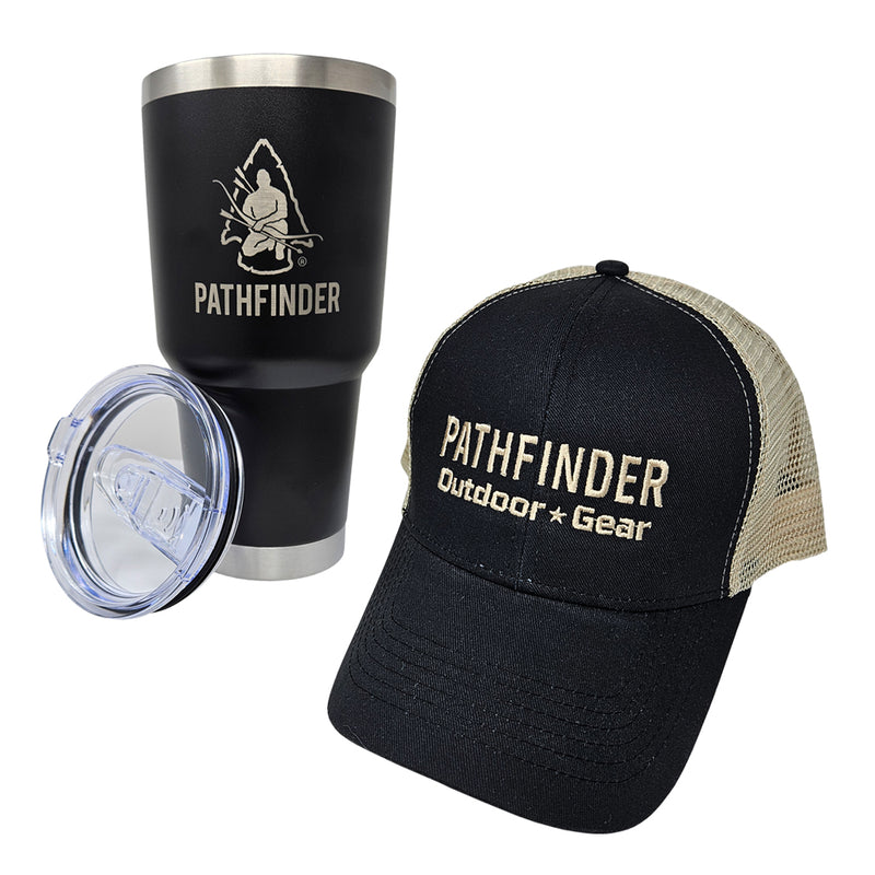 Load image into Gallery viewer, Pathfinder Trucker Hat &amp; Tumbler COMBO
