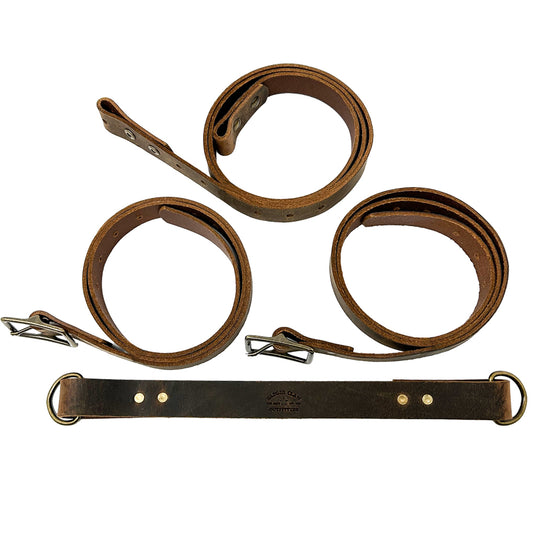 Leather Bedroll Harness