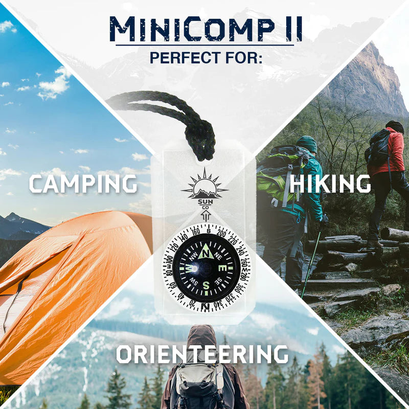 Load image into Gallery viewer, MiniComp II Micro-Orienteering Compass
