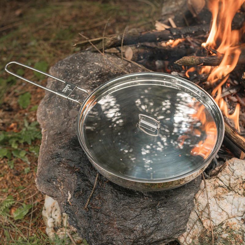 Load image into Gallery viewer, 8&quot; Stainless Steel Skillet and Lid
