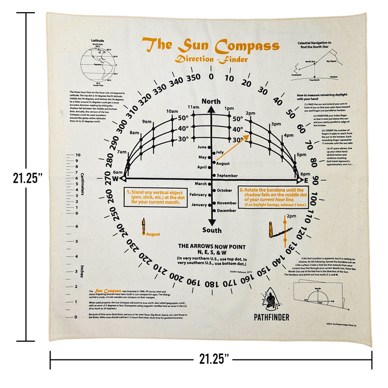 Load image into Gallery viewer, Pathfinder Sun Compass Bandana
