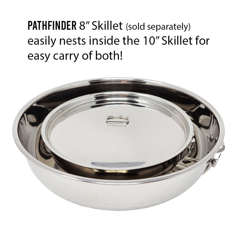 Load image into Gallery viewer, 10&quot; Stainless Steel Skillet and Lid
