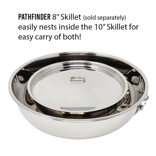 10" Stainless Steel Skillet and Lid