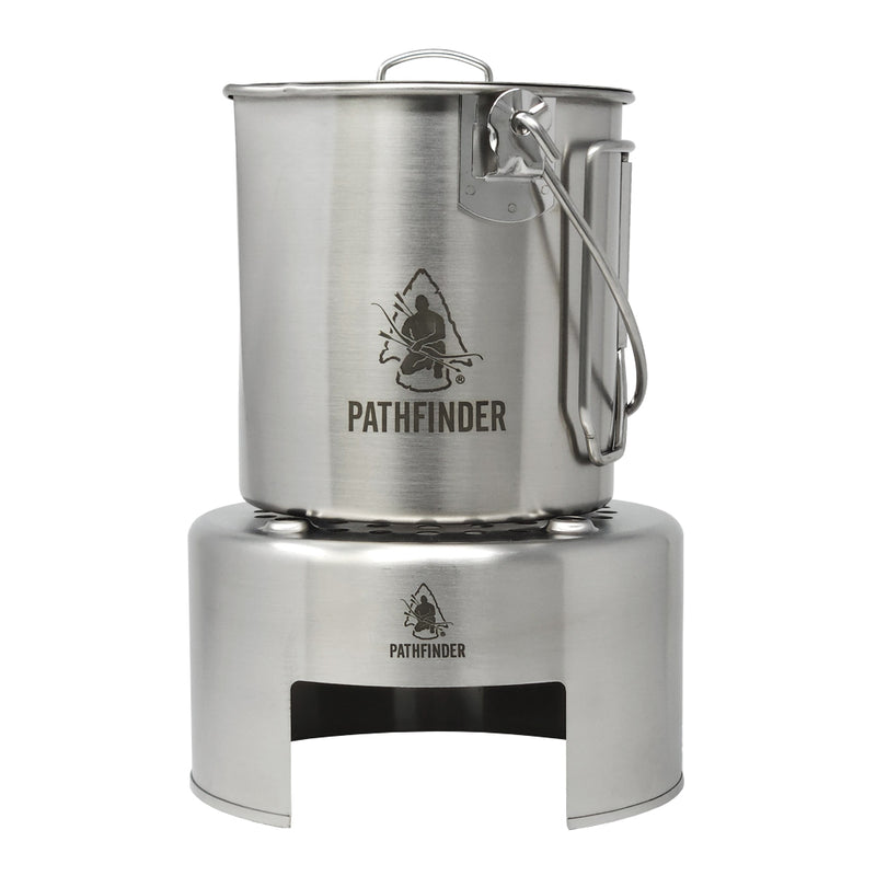 Load image into Gallery viewer, Stainless Steel 1QT. Bush Pot
