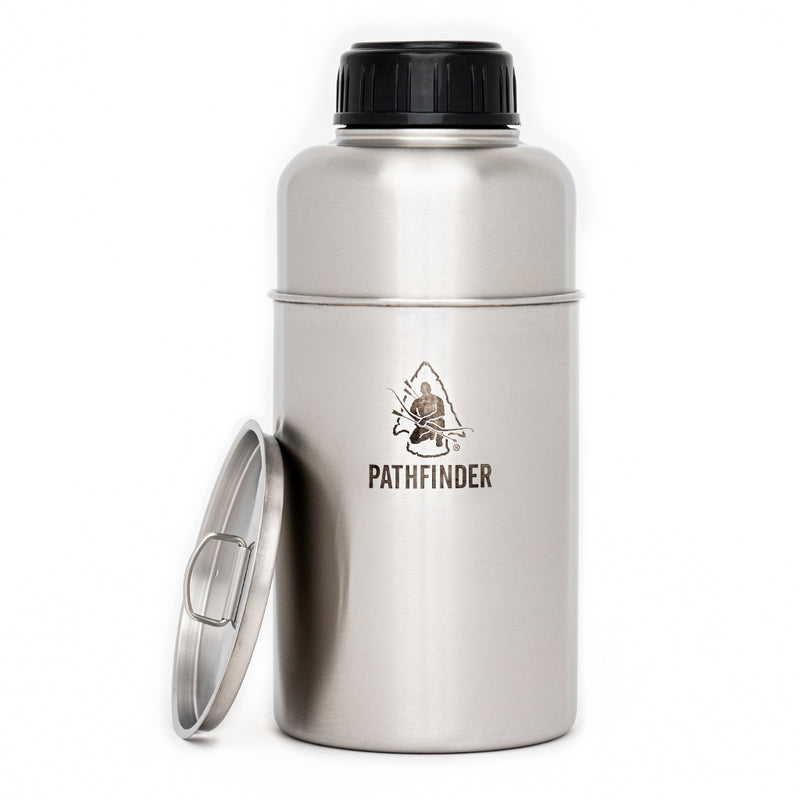 Load image into Gallery viewer, 64oz Stainless Steel Bottle and Nesting Cup Set
