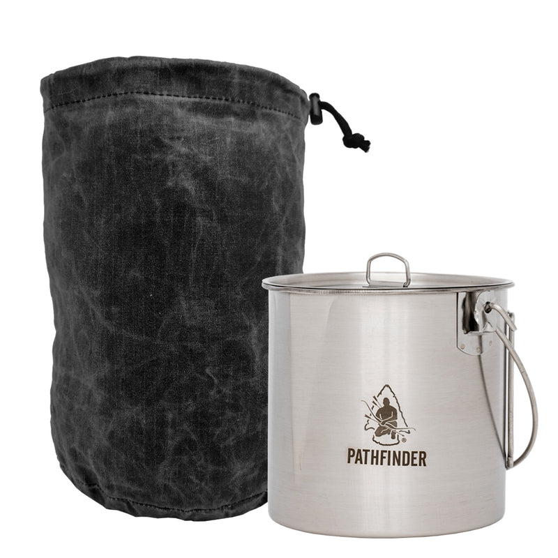 Load image into Gallery viewer, Pathfinder Waxed Canvas Small Bush Pot Bag
