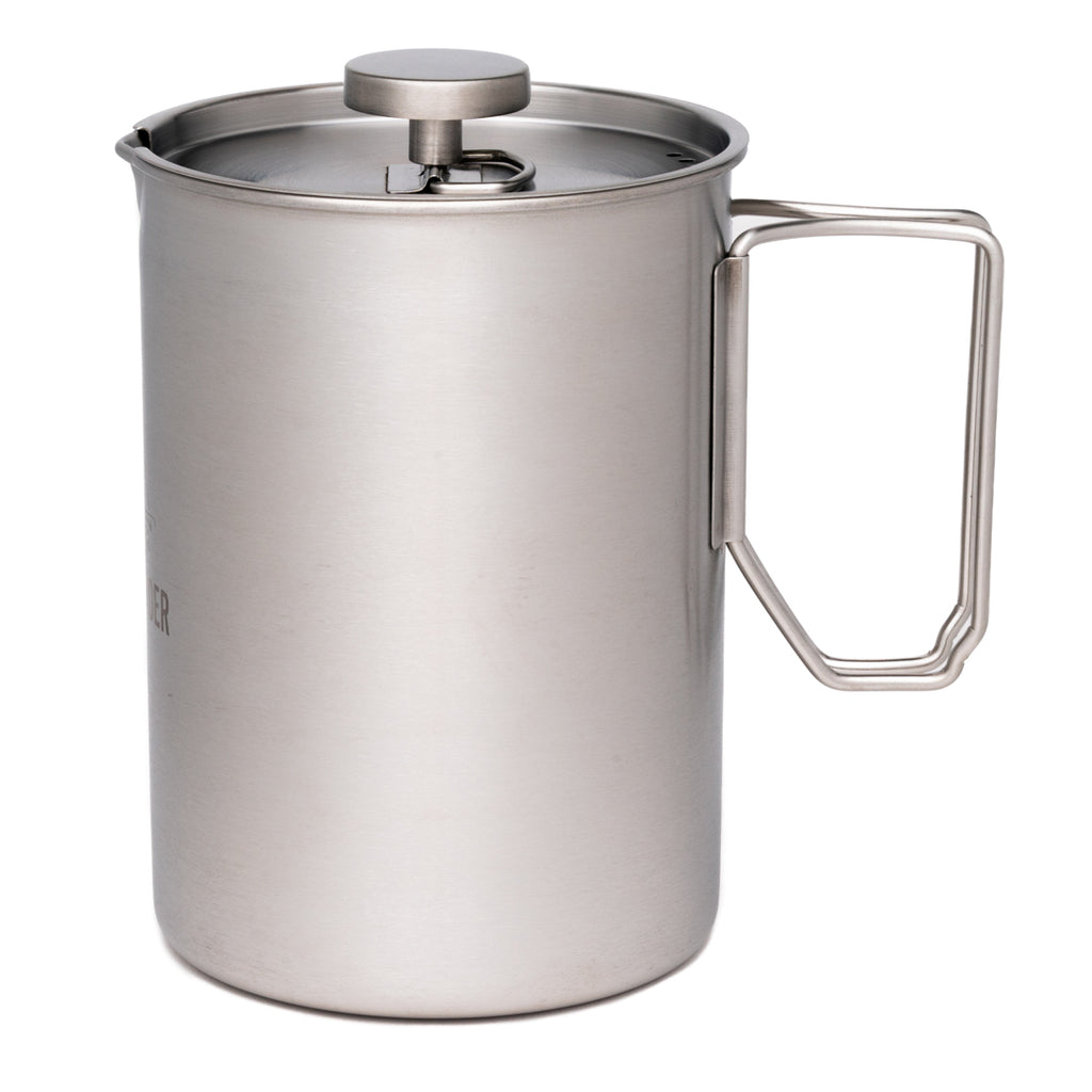 Stainless Steel Camping French Press 52oz - Glacial Till
