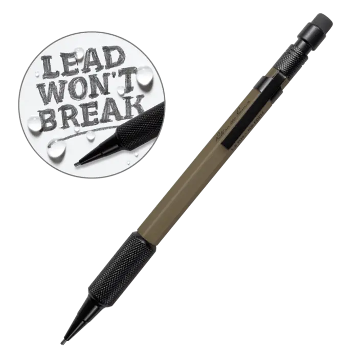 Load image into Gallery viewer, Rite In The Rain - FLAT DARK EARTH MECHANICAL CLICKER PENCIL
