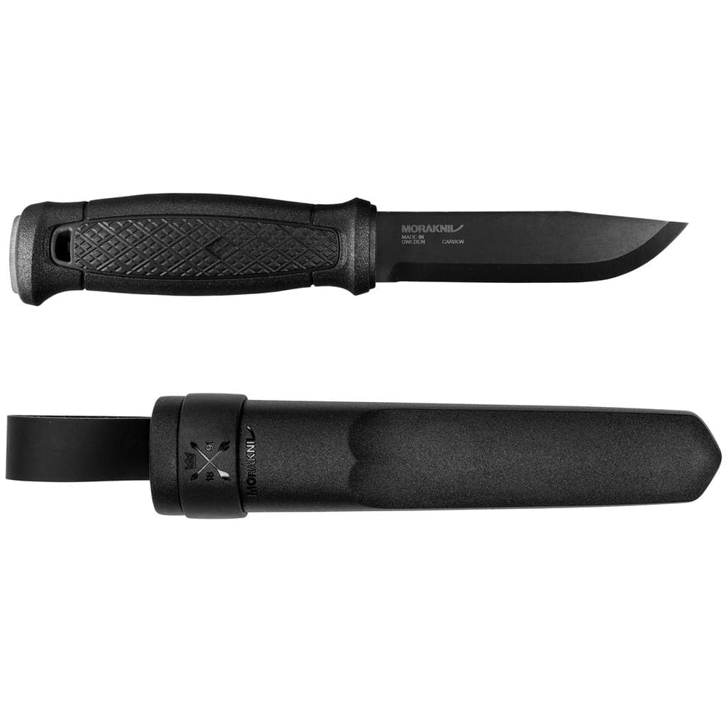 Morakniv Garberg Utility Knife Fixed 4.3 Black Carbon Steel Blade, Black  Polyamide Handle, Multi-Mount Sheath - KnifeCenter - M-13147
