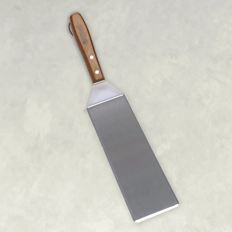 Load image into Gallery viewer, Stainless Steel Griddle Spatula with Riveted Hardwood Handle
